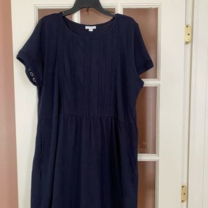 J. Jill eyelet detail dress with pockets